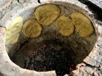 Flatbreads baked in a tandir